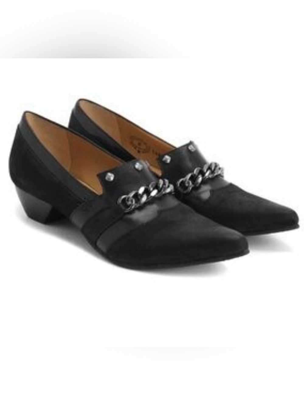 JOHN FLUEVOG BEATRIX TRUTH WITCHY BLACK LEATHER LOAFERS SZ 10